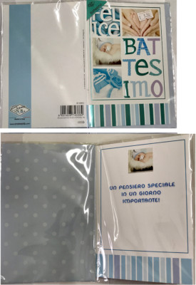 Biglietto Auguri Battesimo Bimbo Evento Anniversario Biglietti Auguri Ebay