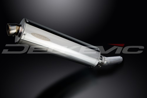 Honda CBR600 1991-1998 Delkevic Slip On 18" Oval Stainless Exhaust Muffler Kit - Picture 5 of 5
