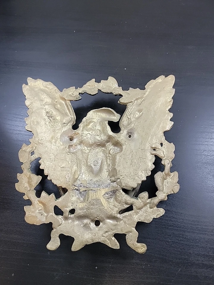 American Eagle Door Knocker Gold colorl Original Home Decor Antique Cast Iron  - Image 3 of 3
