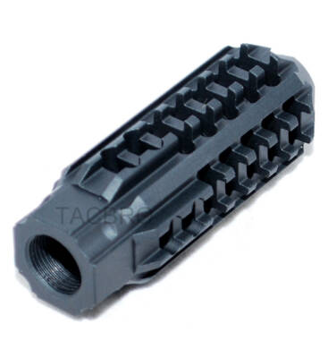 Black Skeleton Aluminum 223 Muzzle Brake 1/2x28 Thread Pitch for .223
