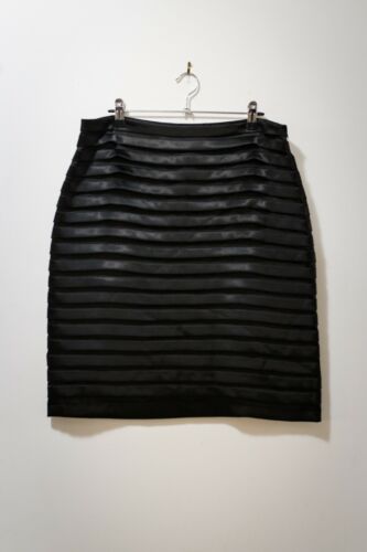 Black Skirt - Size 12 Saturn Ribbed Skirt - Wedding, Races, Formals, Lunches - Picture 1 of 3