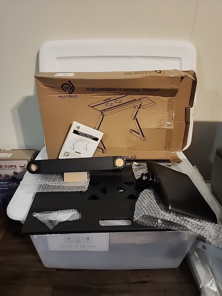 HUANUO Aluminum Laptop Stand, Laptop Riser with Phone Holder, New ...