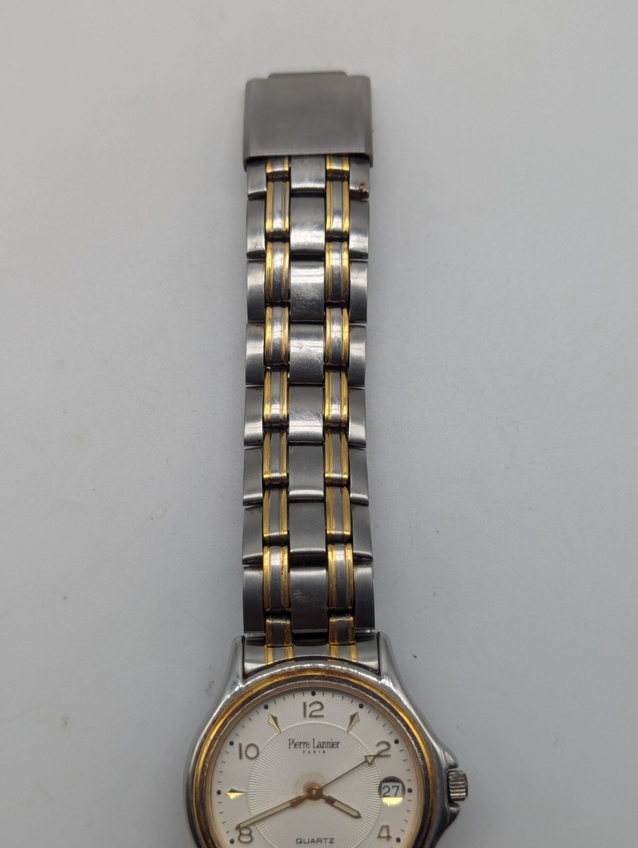 Montre Pierre Lannier Paris - Mouvement Quartz, Date à 3h - Modèle 142A2 - Occasion