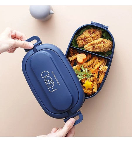 2 Layer Bento Box Leakproof 1550ML Food Container Large Capacity for Adults Kids - Picture 5 of 5