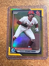 2024 Bowman Chrome Baseball Prospects Gold # BCP-46 Travis Honeyman 14/50