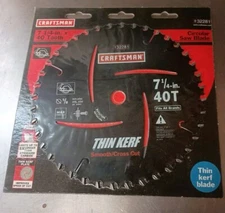  7 1/4 Thin Kerf Circular saw blade 932281 40 tooth 