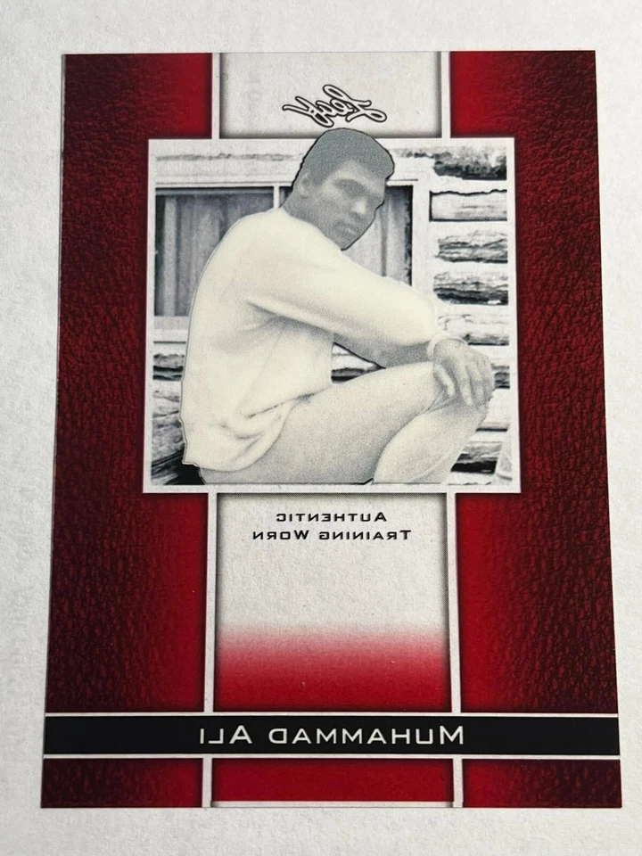 2011 Leaf Metal Prismatic Red Muhammad Ali MISSING # & Training Worn Piece #27 - Image 2 of 2