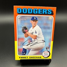 2024 Topps Heritage #187 Emmet Sheehan RC Los Angeles Dodgers