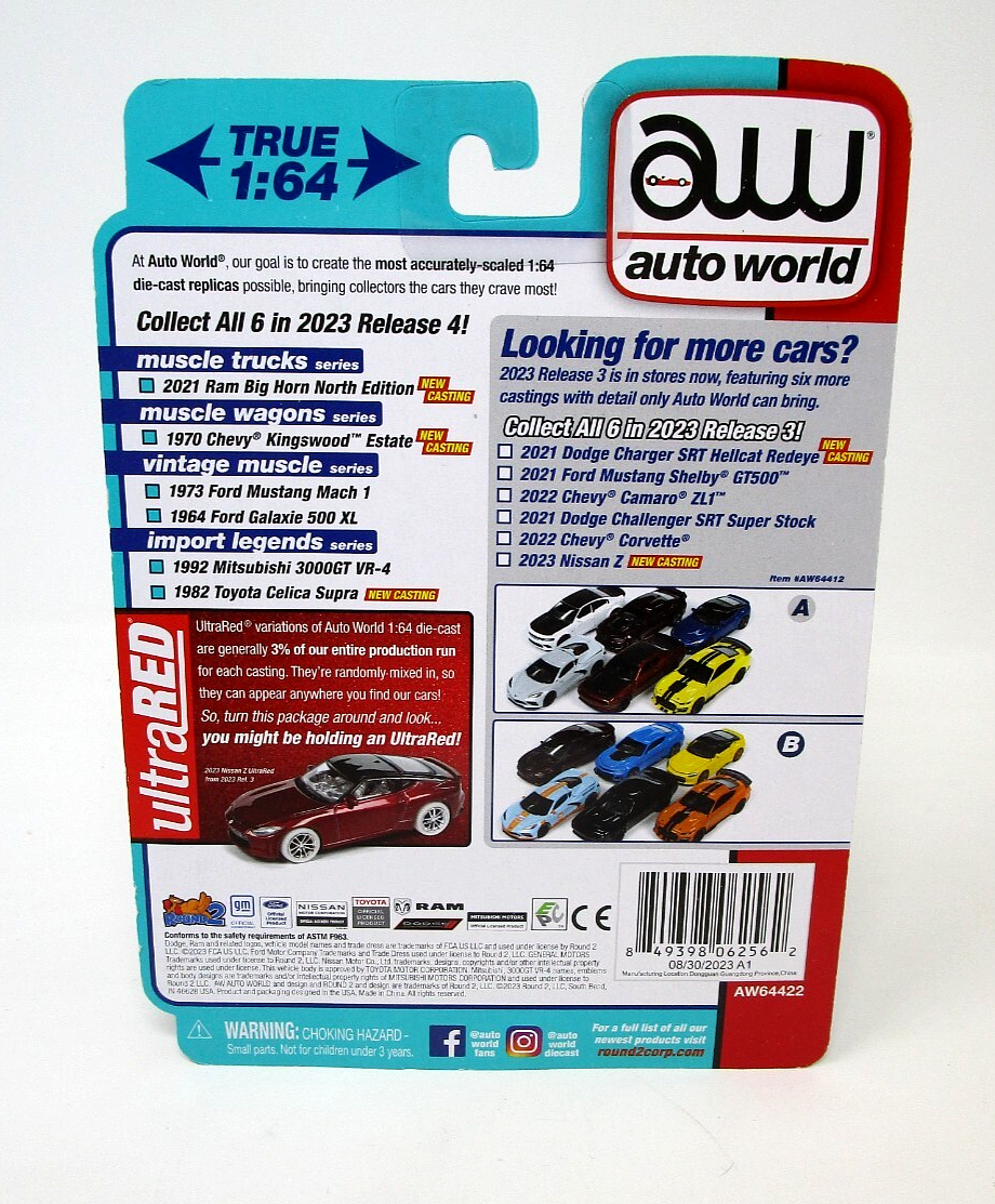 Auto World 1/64 2023 Import Legends 1982 Toyota Celica Supra Light