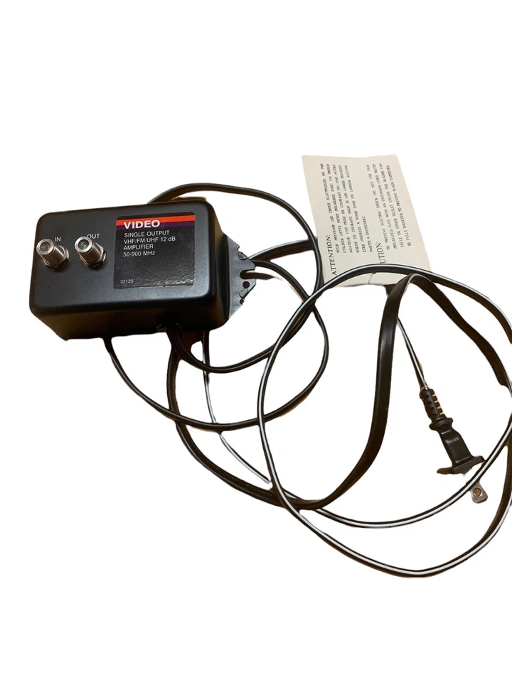 Video Single Output VHF/FM/UHF 12db Signal Amplifier 32120 - Image 2 of 3