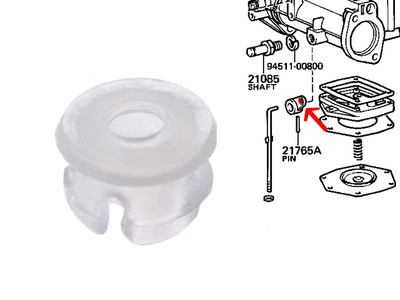 Buchse Beschleunigerpumpe Hebel Solex Mikuni 40PHH Toyota Celica TA22 23 28 RA40