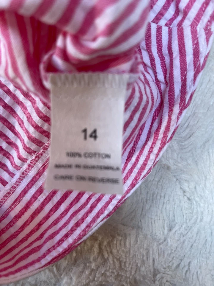 Bermudas Pantology Mujer Cintura Alta Rosa Blanco Rayas Talla 14 Algodón Foto 4 de 4