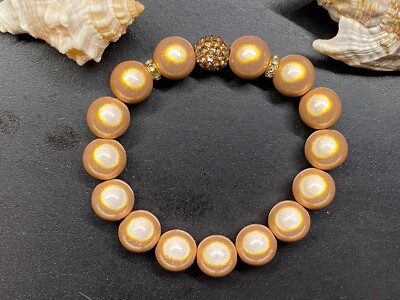 Armband Miracle Beads Gr. M Strass Strassringe Magic Beads Perle 12mm A1000-5