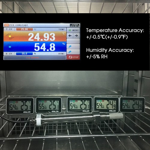 Baldr Mini LCD Digital Innen Hygrometer Thermometer Raumfeuchtigkeit Tester Kühlschrank - Bild 29 von 34