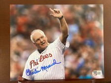 Charlie Manuel Signed Autographed 8X10 Photo COA BAS Beckett #BG39122
