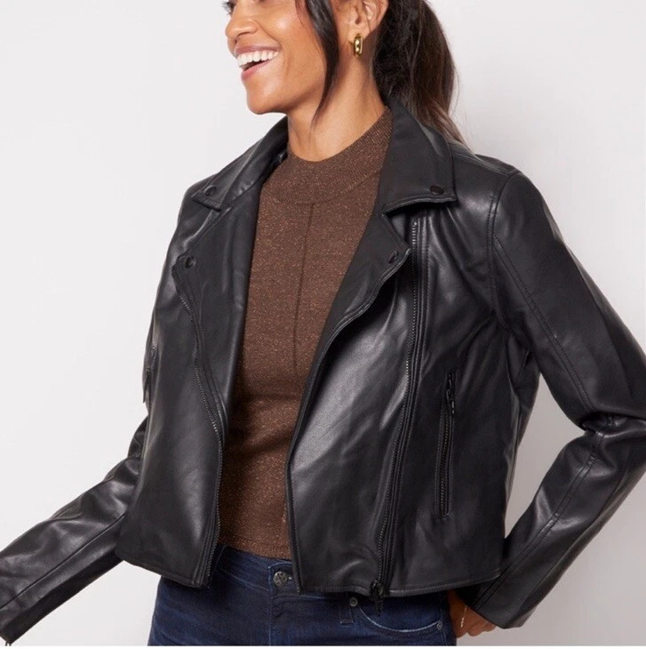 Chaqueta de Noche Perfecta Dos en Uno BLANK-NYC Negra Motociclista Moto Talla XS NUEVA CON ETIQUETAS Foto 3 de 4