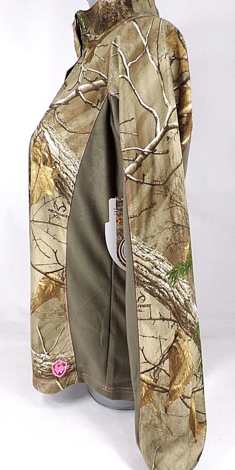 Ladies Fitted Camo Pullover 1/4 Snap, Soft & Quiet, Real Tree Xtra Polyester NWT - Image 4 of 4
