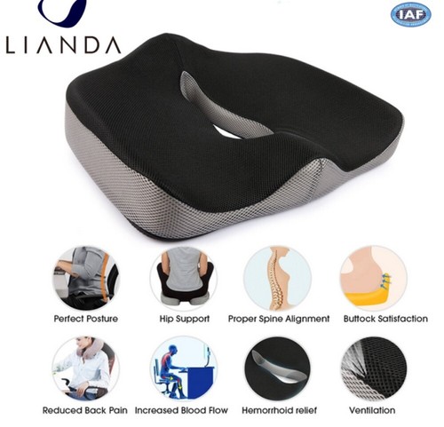 Sitzkissen Orthopädisch Memory-Schaum Sitzkissen Ergonomisches Steißbeinkissen. - Bild 5 von 20