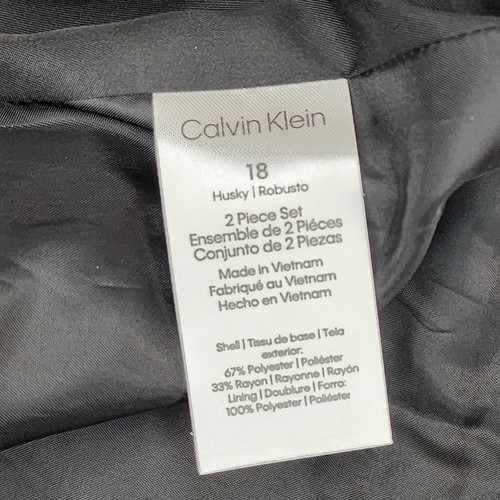 Calvin Klein Formal Suit Jacket Blue Boys Size 18 Husky 1 Piece No Pants New - Picture 6 of 10