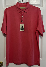 Donald Ross Men's Golf Polo Shirt, Medium, Punch, New with Tags