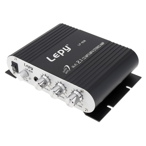 LEPY Hi-Fi Stereo Car Amplifier 12V Amplifier Booster Radio MP3 For Motorcycle - Picture 8 of 12
