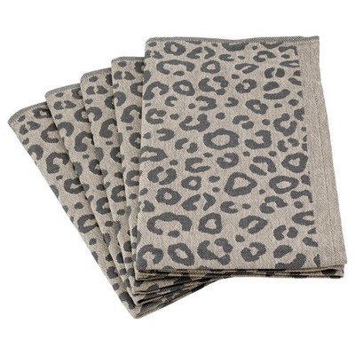 5er Pack - Ross - Leoprint - 5 X Geschirrtuch im Set - Heimtextilien - Geschirrt