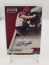 2022 Panini Chronicles DP-Threads Rookie Signatures Matt Araiza #TH-MAR (AU, RC)