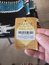 Tahoe Tack Hand Woven Navajo Acrylic Western Horse Saddle Blanket - 32x64