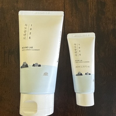 Round Lab 1025 Dokdo Cleanser 150ml & 40ml Brand New Sealed!!!