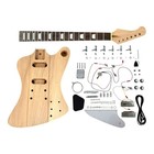 Haze FB30MDIY Solid Mahogany Bolt-On Neck H-H Electric Guitar DIY Kit -No Solder