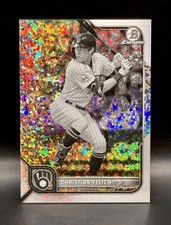 2022 Bowman Chrome - Christian Yelich #31 Black & White Mini-Diamond /199