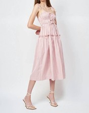 En Saison Reagan Striped Midi Dress Size M