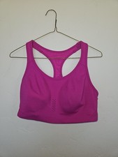 Avia Women's Pink Molded Cup Sport Bra, Size XL, Racerback