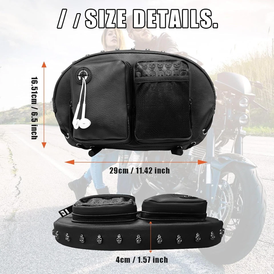 New Rider Backrest Organizer Bag For HARLEY 2009-up Honda Goldwing GL1800 Foto 4 de 4