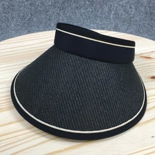 Sun N Sand Headwear Visor Hat Unisex Black One Size Adjustable Curved Brim