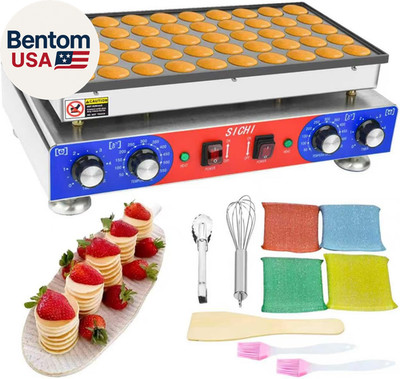 Mini Pancake Maker - 50Pcs Mini Dutch Pancake Maker with Nonstick and Quick Heat