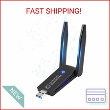 1300Mbps Wireless WiFi Adapter, USB3.0 WiFi Dongle 2.4G/5G 802.11AC Network Adap