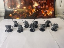 Slaves To Darkness Chaos Warriors X 9 Built Warhammer 40k Games Workshop