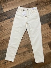 Topshop Womens NWT Off White/Cream High Rise ...