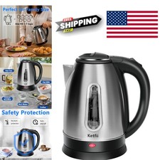 Cordless Electric Kettle 1.8 Liters with Clear Water Level and Safety Features