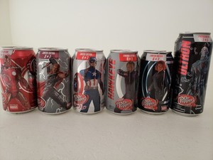 Dr. Pepper Avengers Age Of Ultron 2015 Lot Of 6 Cans