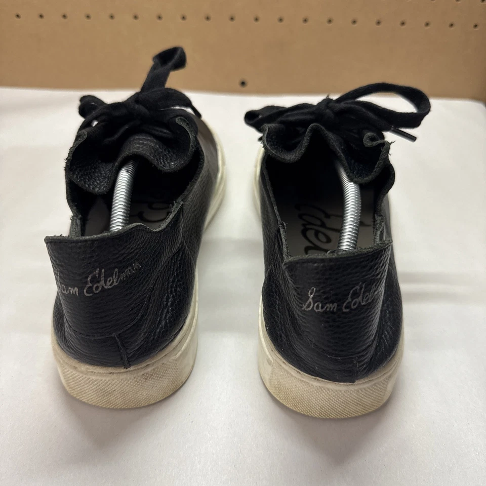 Sam Edelman Womens Size 10 M Poppy Black  Leather Spring Sneaker - Image 4 of 4