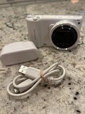 Samsung WB250F 14.2MP Smart Digital Camera w/18x Zoom White tested Excellent