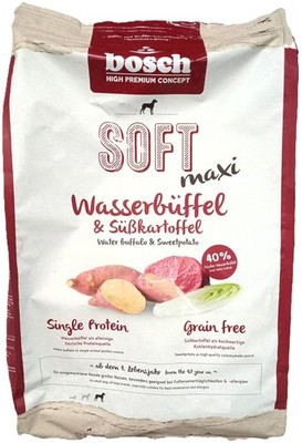 ( 5,60/kg) Bosch HPC Soft Maxi Wasserbüffel & Süßkartoffel Hundefutter 12,5 kg