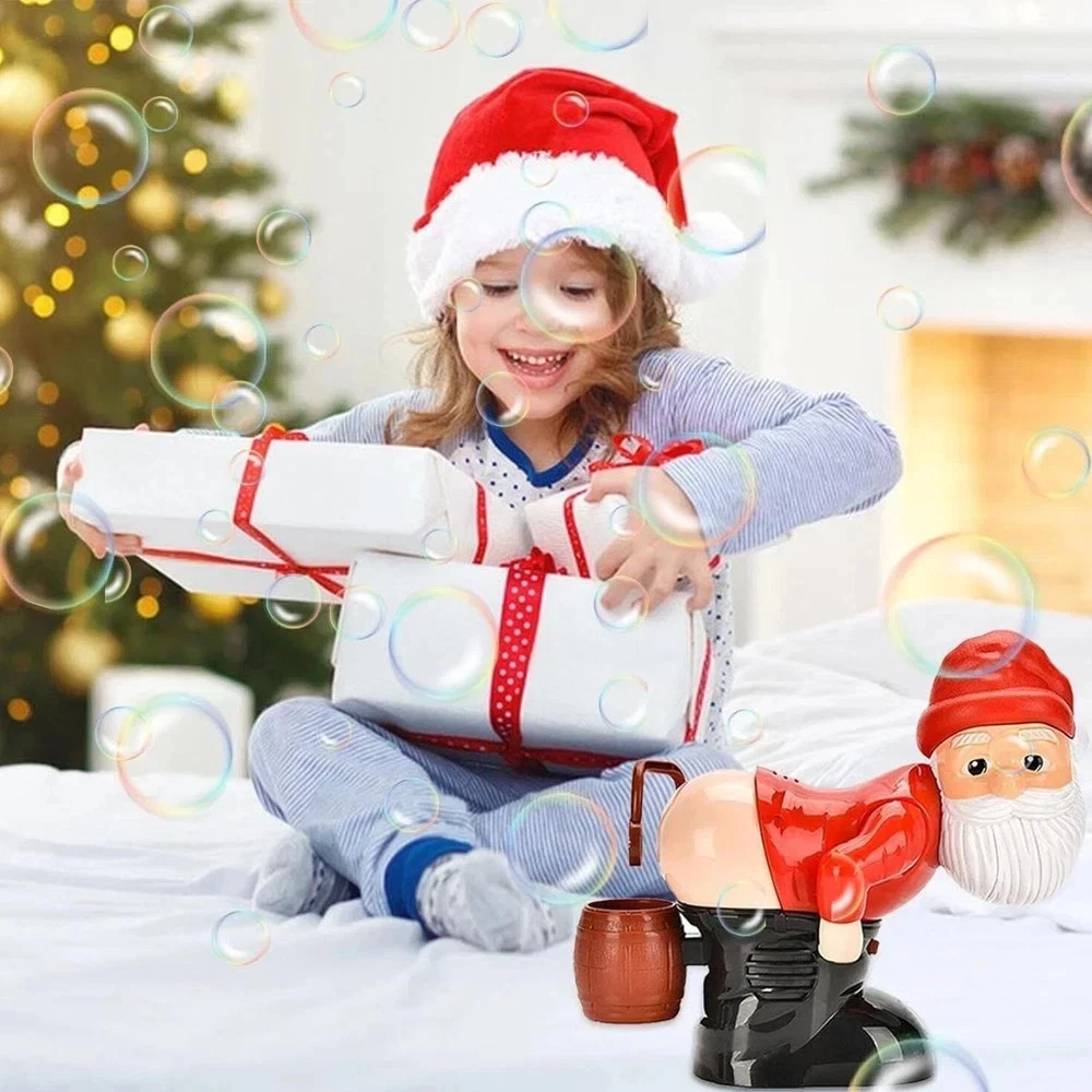 Funny Santa Fart Sound Bubble Machine