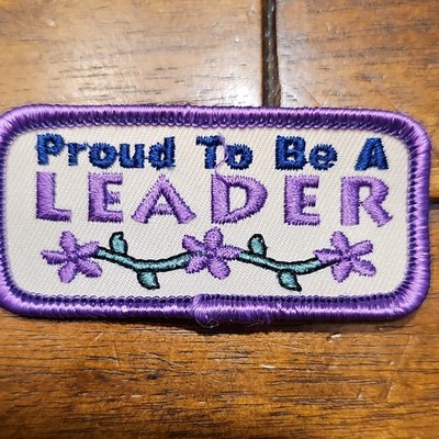 Proud To Be A Leader Embroidered Sew-On Patch for Apparel, Bags, Crafts