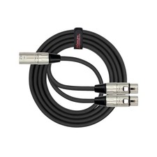 Cable Y-301-06 - 6 Feet - XLR Male to Dual XLR Female Y-Cable