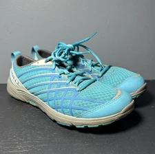 Merrell Women's Bare Access Arc 2 J58082 Aqua Blue Hiking Shoes Sneakers Sz 8 W