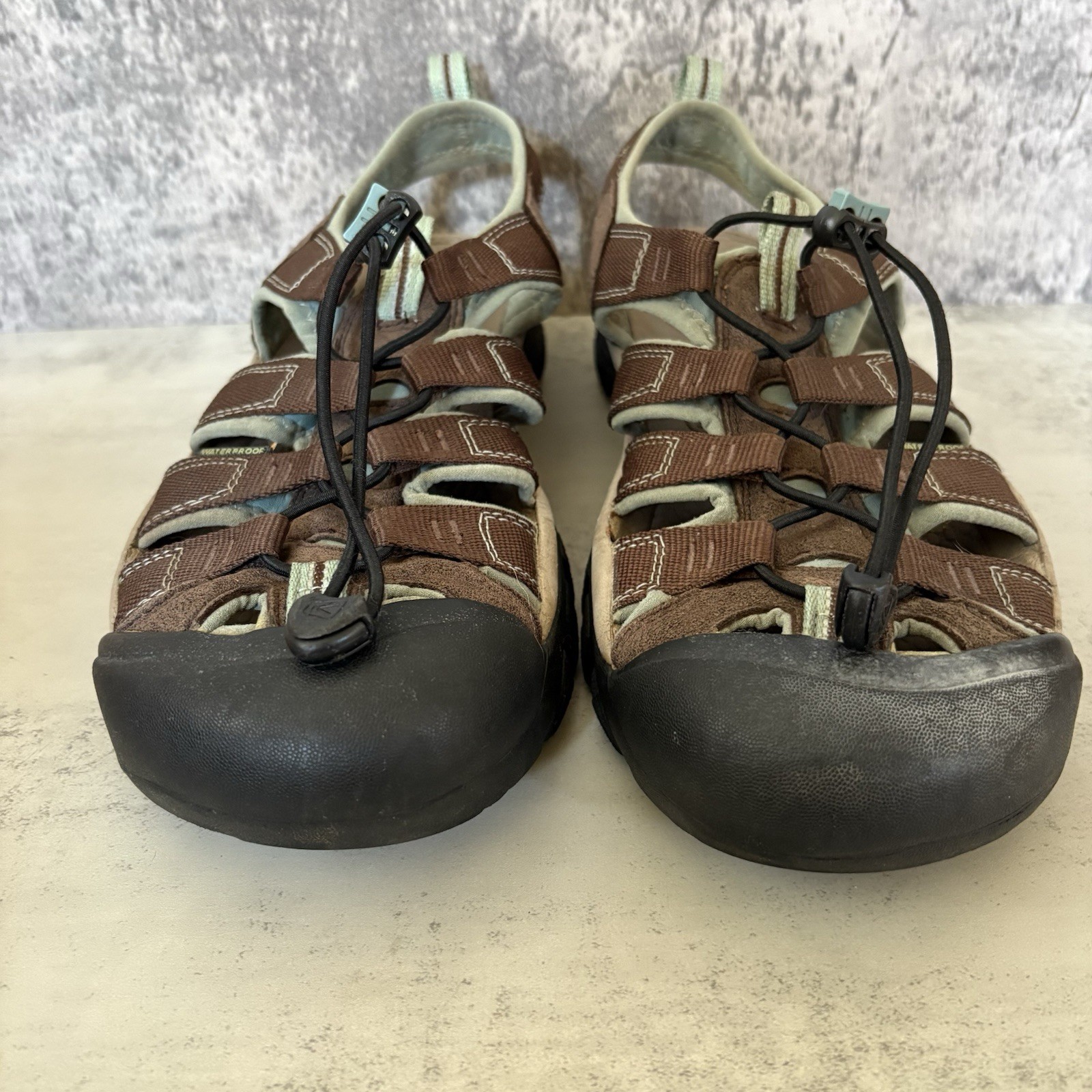 Sandali Keen donna Newport H2 marrone ardesia cantone taglia 11 1003481 blu usati in ottime condizioni