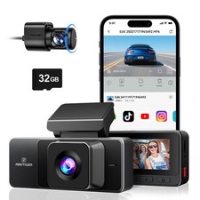 REDTIGER A3 3 Channel 32GB Card Dash Camera 2.5K/1080P Front WDR Night Vision